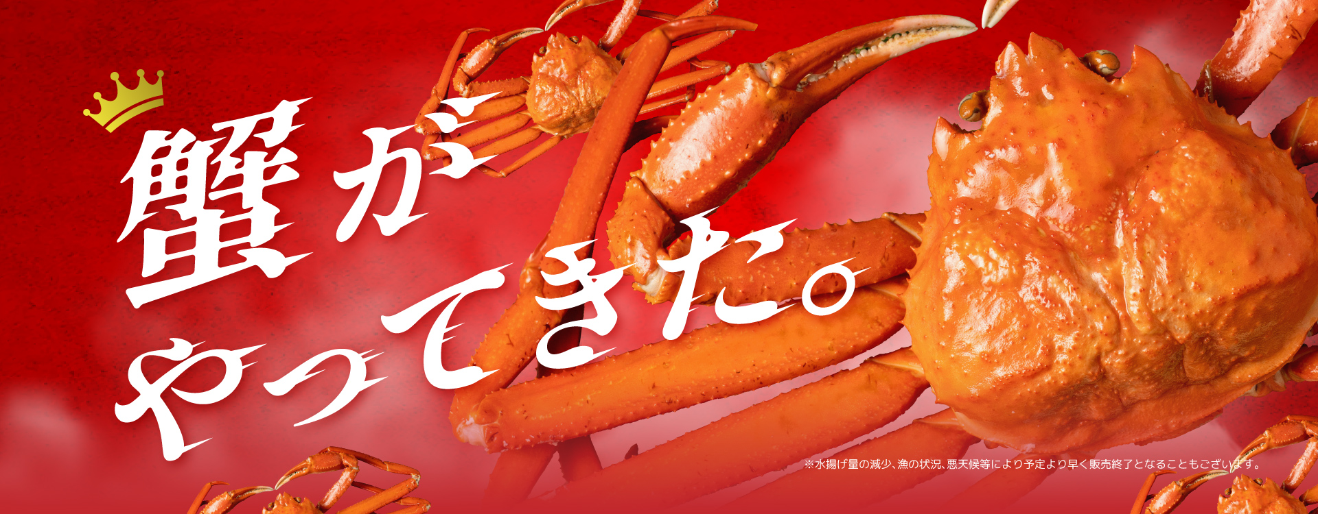 蟹がやってきた