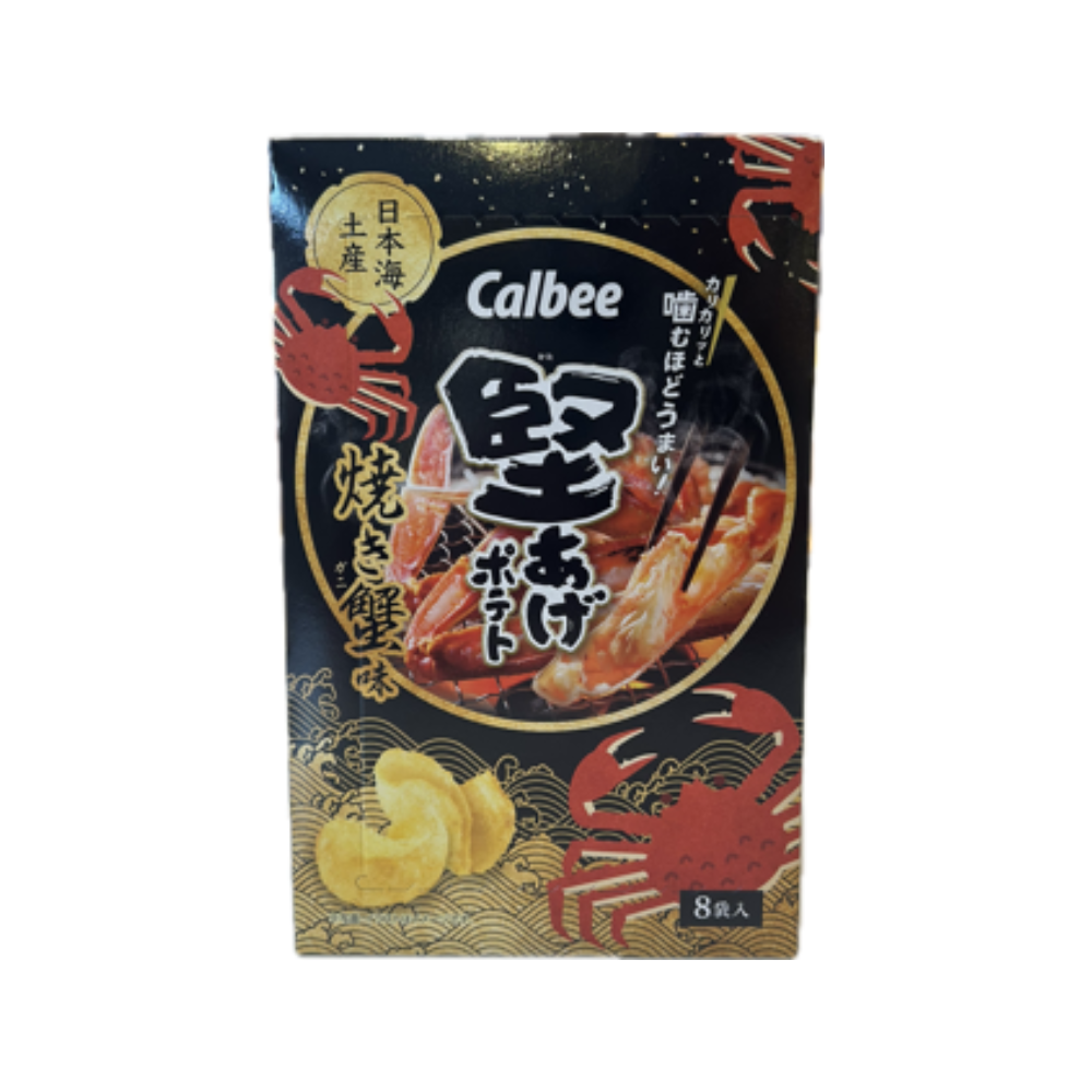 堅あげポテト　焼き蟹味　8袋入り