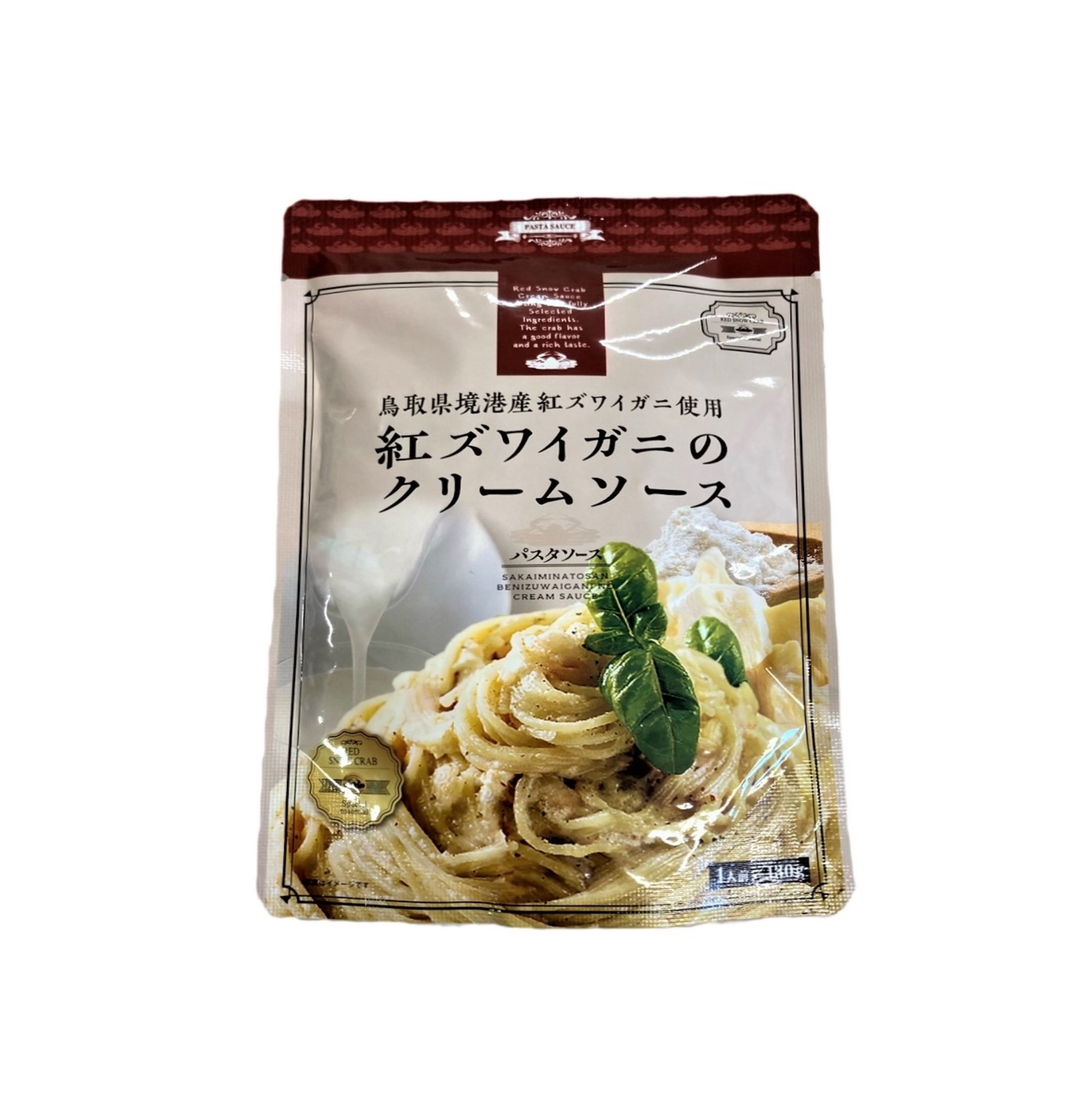 紅ずわいがにのクリームパスタソース